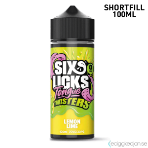 Six Licks Tongue Twisters| Lemon Lime | 100ml Shortfill