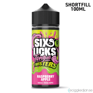 Six Licks Tongue Twisters| Raspberry Apple | 100ml Shortfill