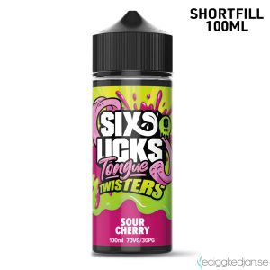Six Licks Tongue Twisters| Sour Cherry | 100ml Shortfill