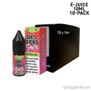Six Licks | Berried Alive | 10ml E-Juice | 14mg Saltnikotin | 10pack