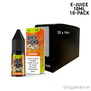 Six Licks | Elderpower | 10ml E-Juice | 14mg Saltnikotin | 10pack
