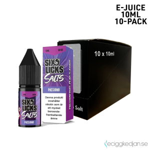 Six Licks | Passion 8 | 10ml E-Juice | 14mg Saltnikotin | 10pack