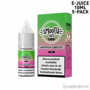Smooth Salt Sweet | Watermelon Bubblegum | 10ml E-Juice | 14mg Saltnikotin | 5pack