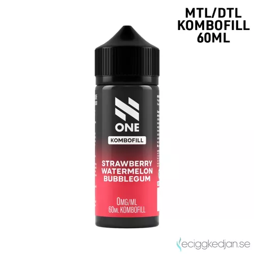 N One | Strawberry Watermelon Bubblegum | 60ml Kombofill