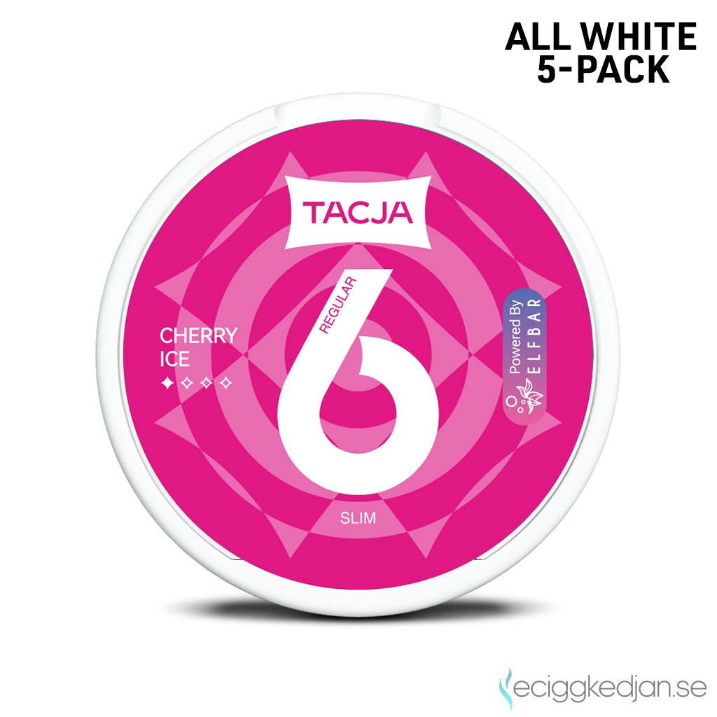 Tacja Slim | Cherry Ice | All White | 6mg | 5pack