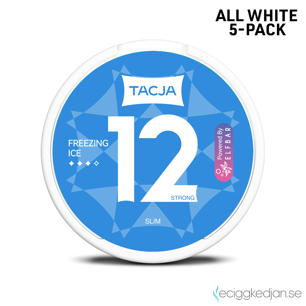 Tacja Slim | Freezing Ice | All White | 12mg | 5pack