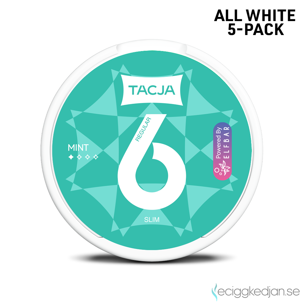 Tacja Slim | Mint | All White | 6mg | 5pack