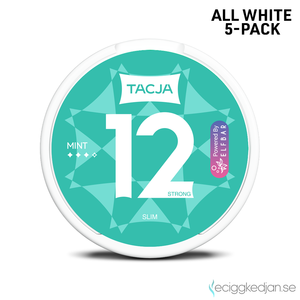 Tacja Slim | Mint | All White | 12mg | 5pack