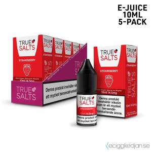 True Salts | Strawberry | 10ml E-Juice | 14.5mg Saltnikotin | 5pack