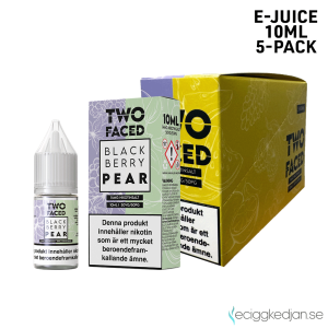 Two Faced | Blackberry Pear | 10ml E-Juice | 14mg Saltnikotin | 5pack