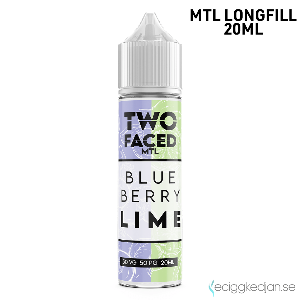 Two Faced | Blueberry Lime | MTL | 20ml LONG FILL