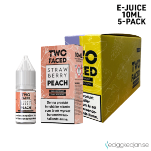 Two Faced | Strawberry Peach | 10ml E-Juice | 14mg Saltnikotin | 5pack