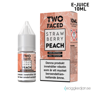 Two Faced | Strawberry Peach | 10ml E-Juice | 14mg Saltnikotin