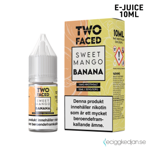 Two Faced | Sweet Mango Banana | 10ml E-Juice | 14mg Saltnikotin