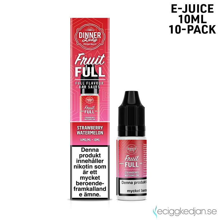 Dinner Bar Salts | Strawberry Watermelon | 10ml E-Juice | 14mg Saltnikotin | 10pack