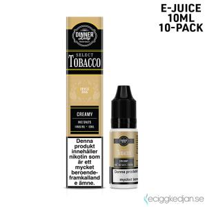 Dinner Bar Salts | Creamy Tobacco | 10ml E-Juice | 14mg Saltnikotin | 10pack