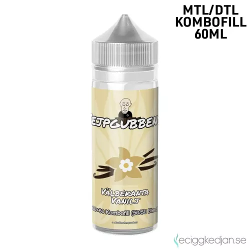 Vejpgubbens | Välbekanta Vanilj | 60ml Kombofill