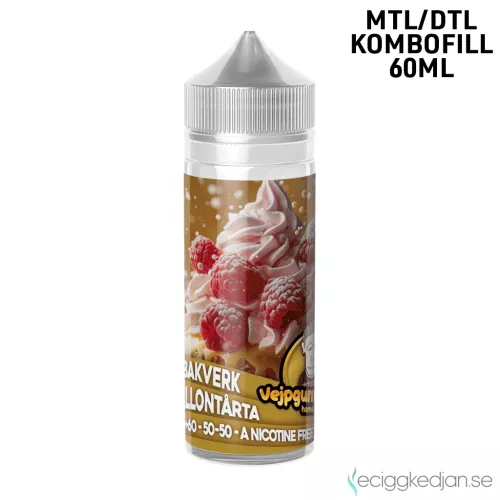 Vejpgummans Bakverk | Hallontårta | 60ml Kombofill