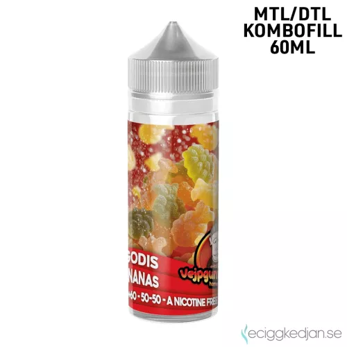 Vejpgummans Godis | Ananas | 60ml Kombofill