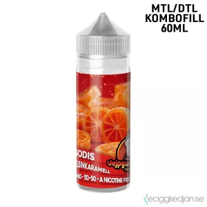 Vejpgummans Godis | Apelsinkaramell | 60ml Kombofill