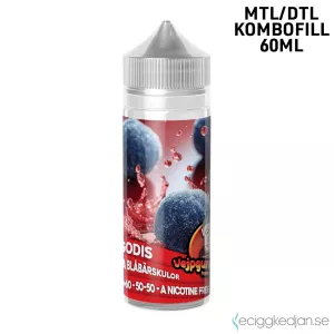 Vejpgummans Godis | Sura Blåbärskulor | 60ml Kombofill