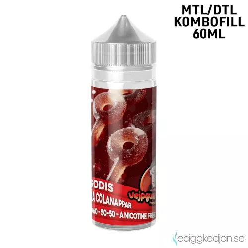 Vejpgummans Godis | Sura Colanappar | 60ml Kombofill