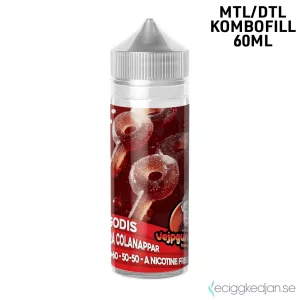 Vejpgummans Godis | Sura Colanappar | 60ml Kombofill