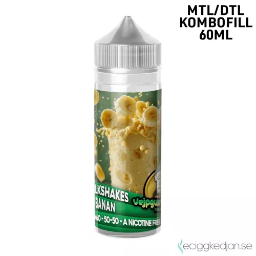Vejpgummans Milkshake | Banan | 60ml Kombofill
