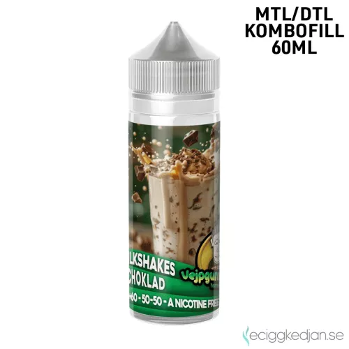 Vejpgummans Milkshake | Choklad | 60ml Kombofill