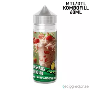 Vejpgummans Milkshake | Jordgubb | 60ml Kombofill