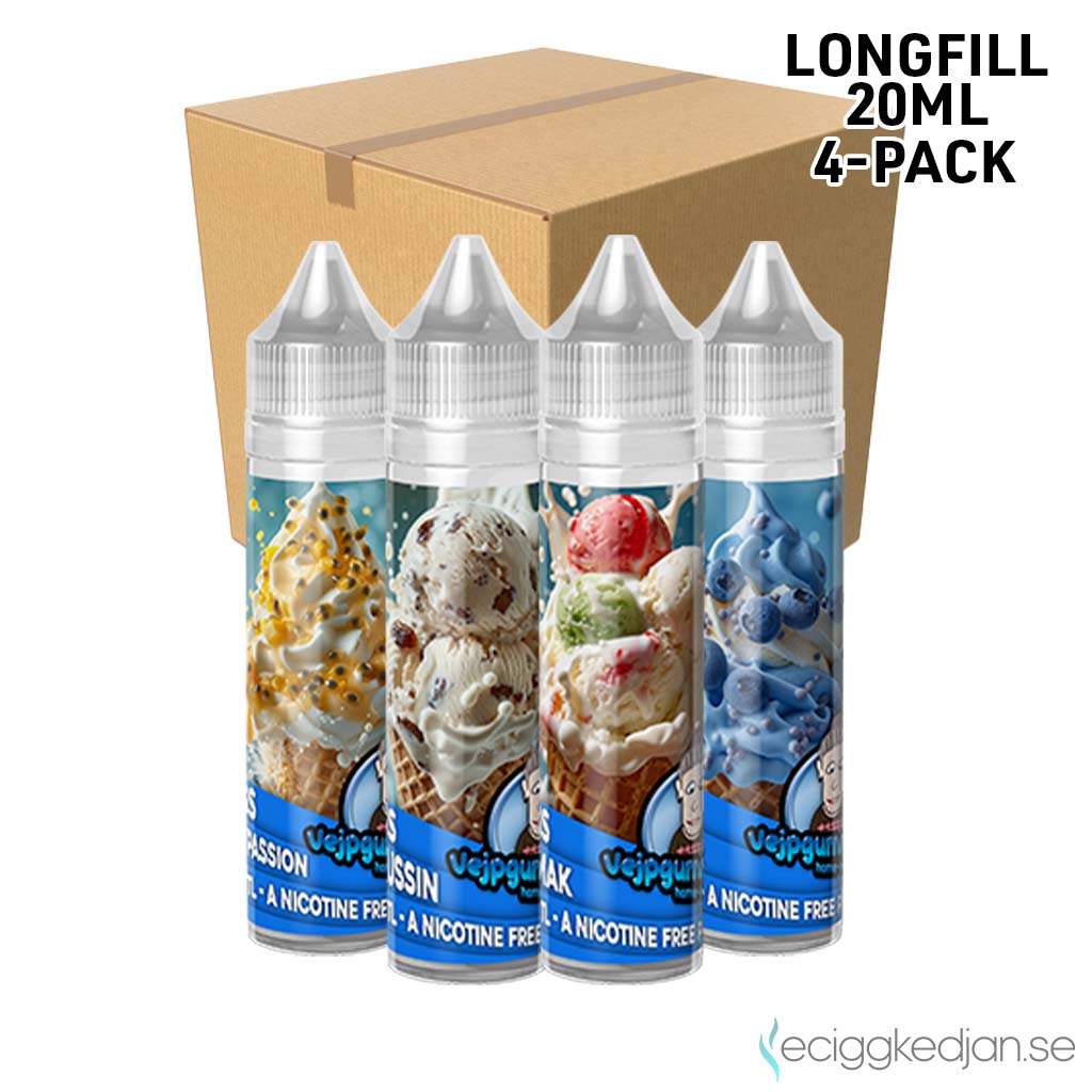 Vejpgummans Glass | Komplett Pack | 4st*Longfill 20ml