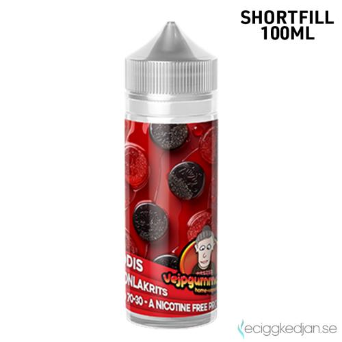 Vejpgummans Godis | Hallonlakrits |100ml Shortfill