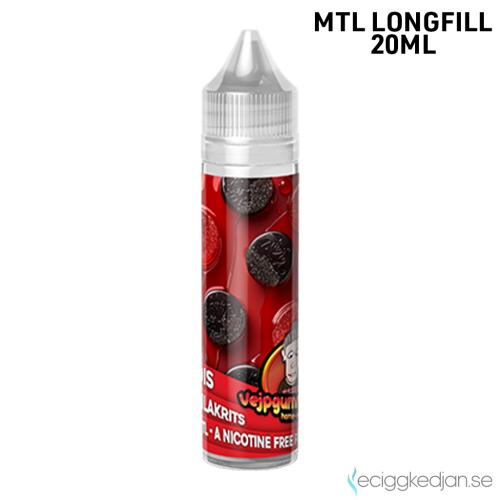 Vejpgummans Godis | Hallonlakrits | MTL | 20ml LONG FILL