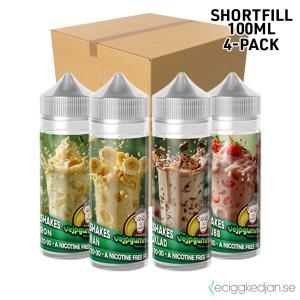 Vejpgummans Milkshakes | Komplett Pack | 4st*Shortfill 100ml