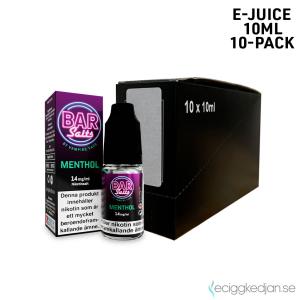 Bar Salts | Menthol | 10ml E-Juice | 14mg Saltnikotin | 10pack