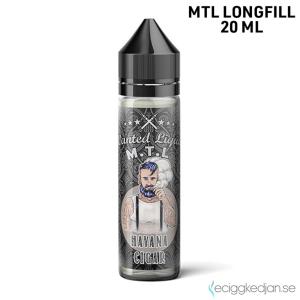 Wanted Liquid | Havana Cigar | MTL | 20ml LONG FILL