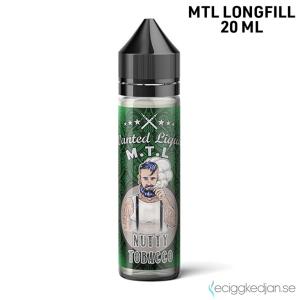 Wanted Liquid | Nutty Tobacco | MTL | 20ml LONG FILL