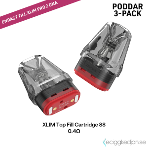 Oxva | Xlim Top Fill Cartridge Stainless Steel 2ml | 3pack