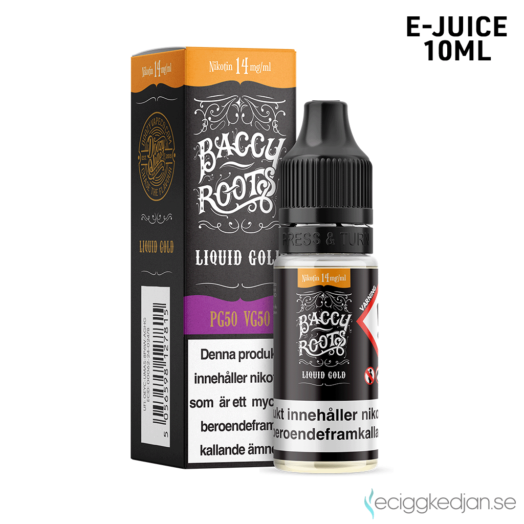 Baccy Roots - Liquid Gold | 14mg | 10ml E-juice