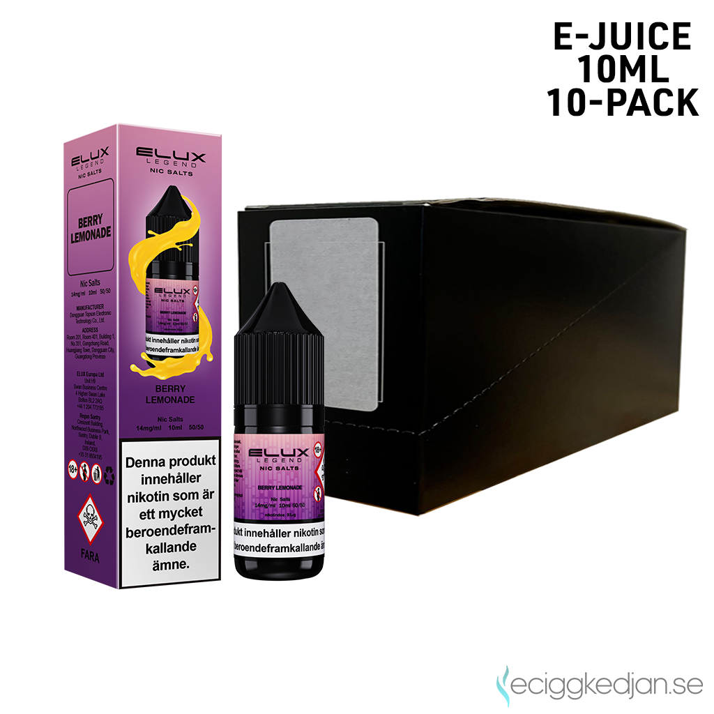 Elux Legends | Berry Lemonade | 10ml E-Juice | 14mg Saltnikotin