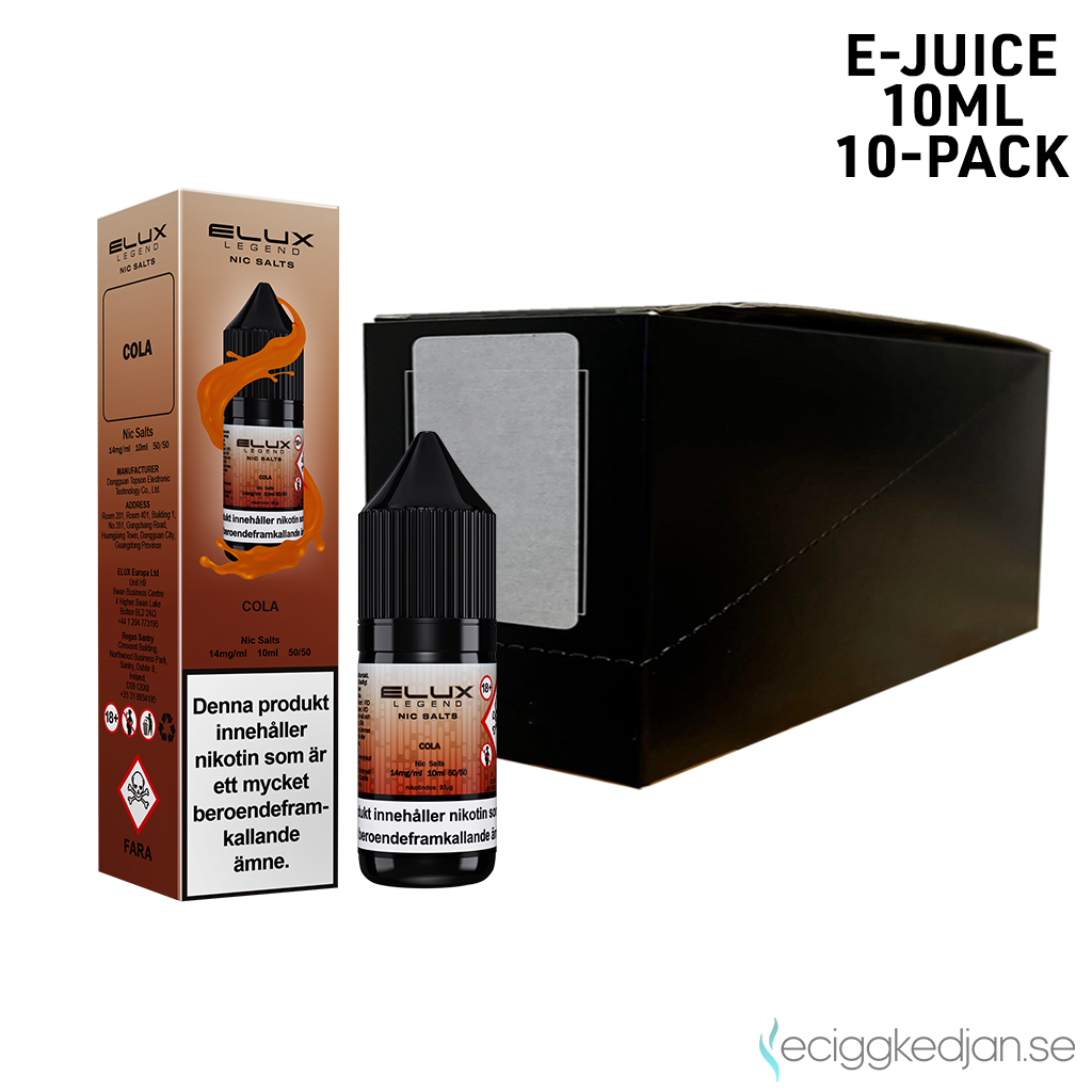 Elux Legends | Cola | 10ml E-Juice | 14mg Saltnikotin