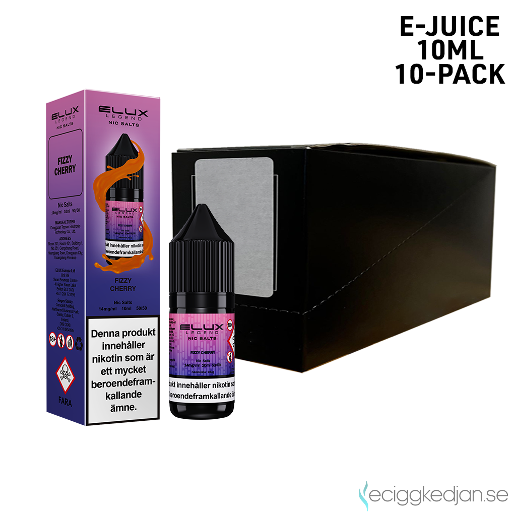 Elux Legends | Fizzy Cherry | 10ml E-Juice | 14mg Saltnikotin