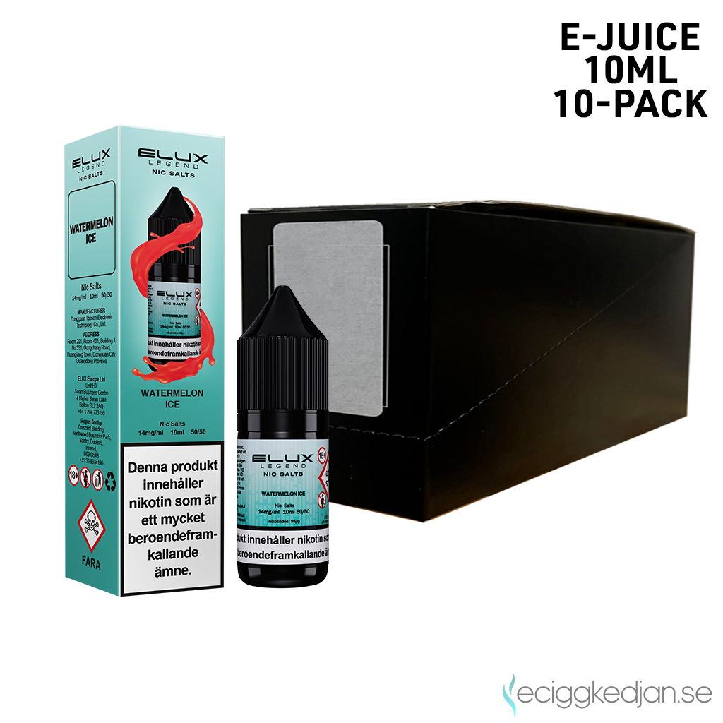 Elux Legends | Watermelon Ice | 10ml E-Juice | 14mg Saltnikotin