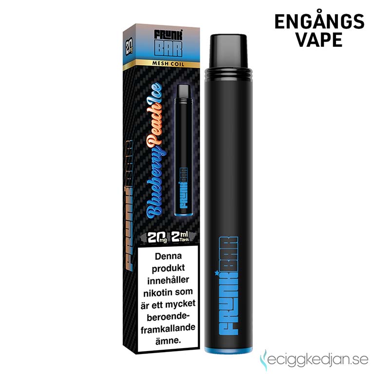 engångs vape Frunk Bar - Blueberry Peach Ice Engångs Vape