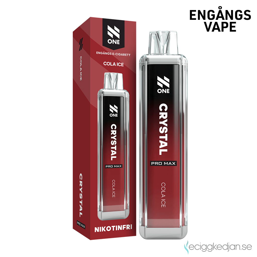 crystal vape cola ice N One Crystal ZERO Mesh - Cola Ice Engångs Vape