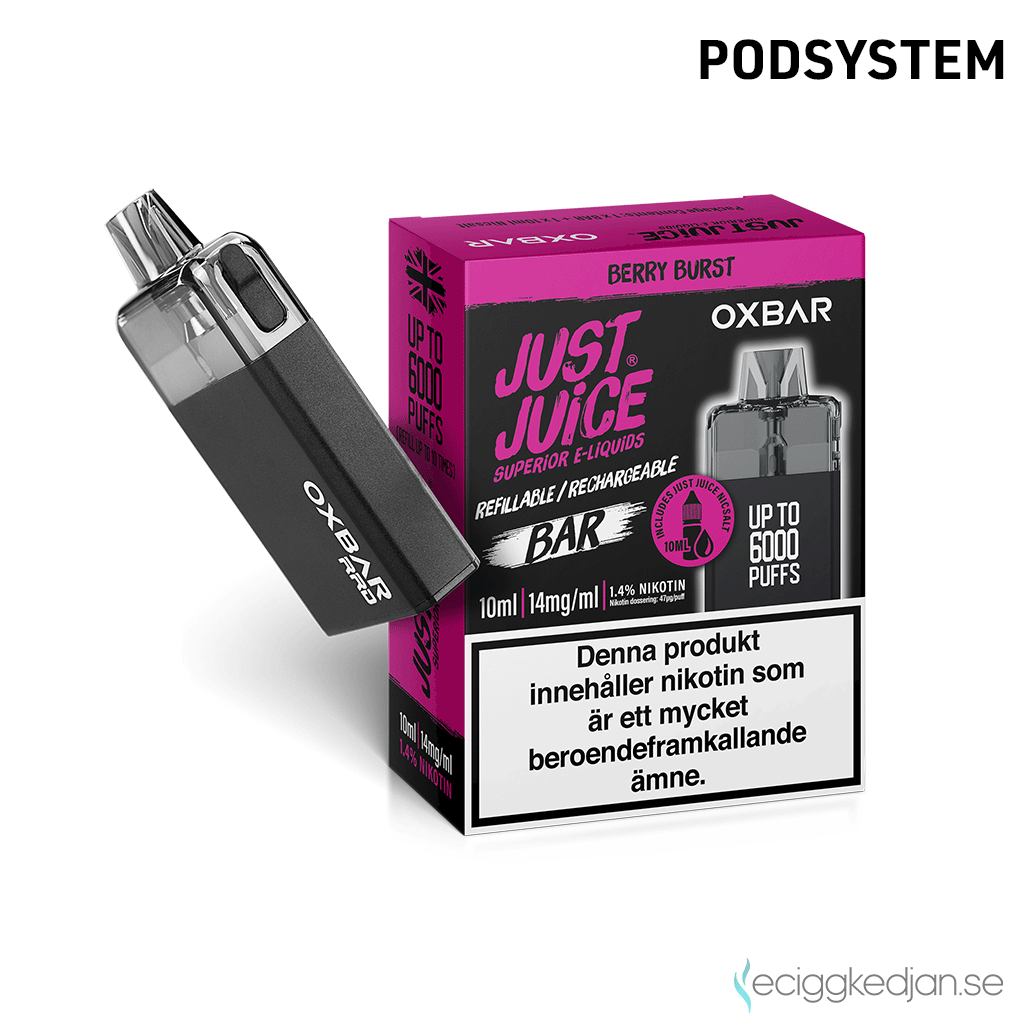 Just Juice Oxbar - Berry Burst Flergngs Vape | E-cigg