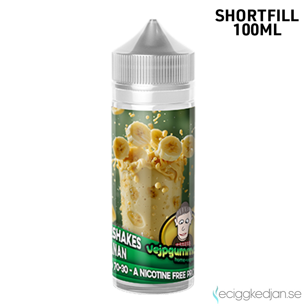 Vejpgummans Milkshakes  Banan 100ml Shortfill | Ejuice
