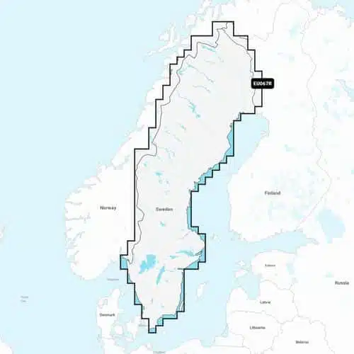GARMIN NAVIONICS + SWEDEN LAKES & RIVERS