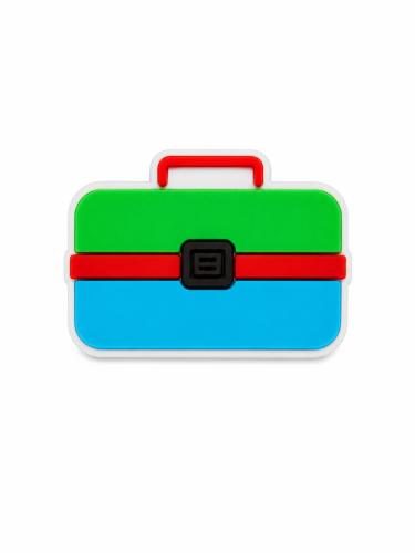 EMOJI CROCS - BOX GREEN BLUE