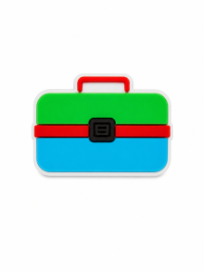 EMOJI CROCS - BOX GREEN BLUE